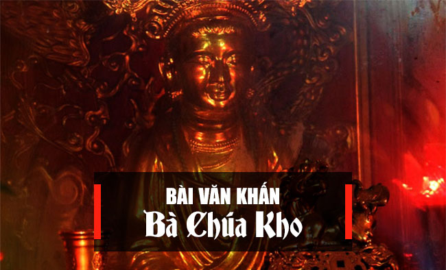 Văn khấn đền Bà Chúa Kho